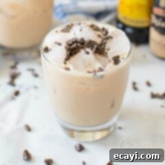 The Ground Gives Way 7 cocktail with chocolate shavings on top