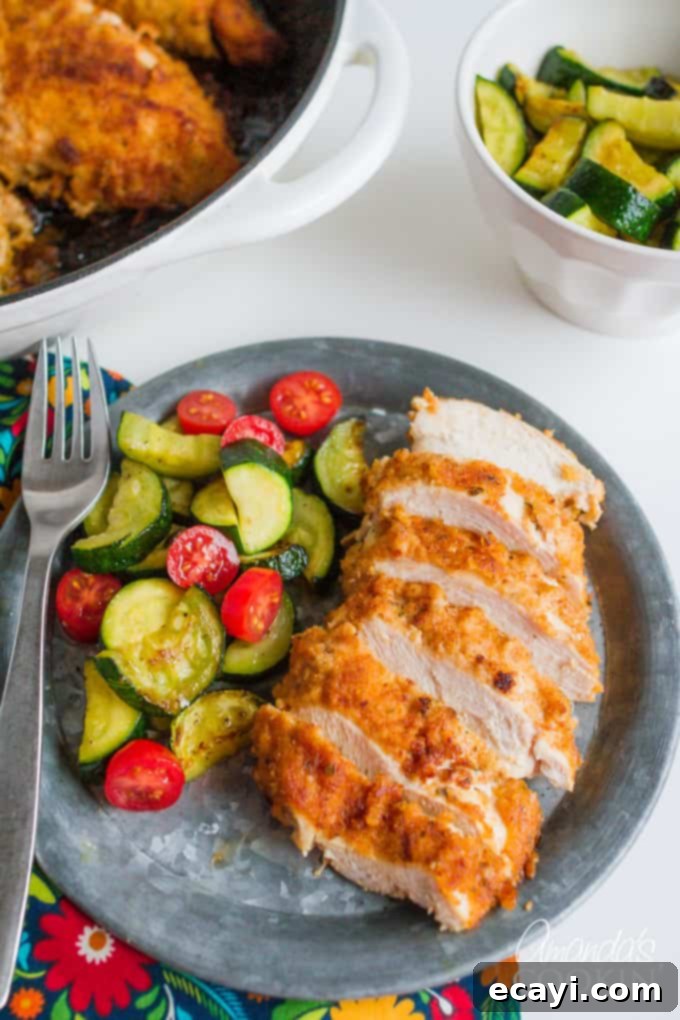 This spicy oven fried chicken gets its flavor from the spicy marinade. Be sure to marinate the chicken the suggested amount of time for perfect results! Spicy Oven Fried Chicken recipe