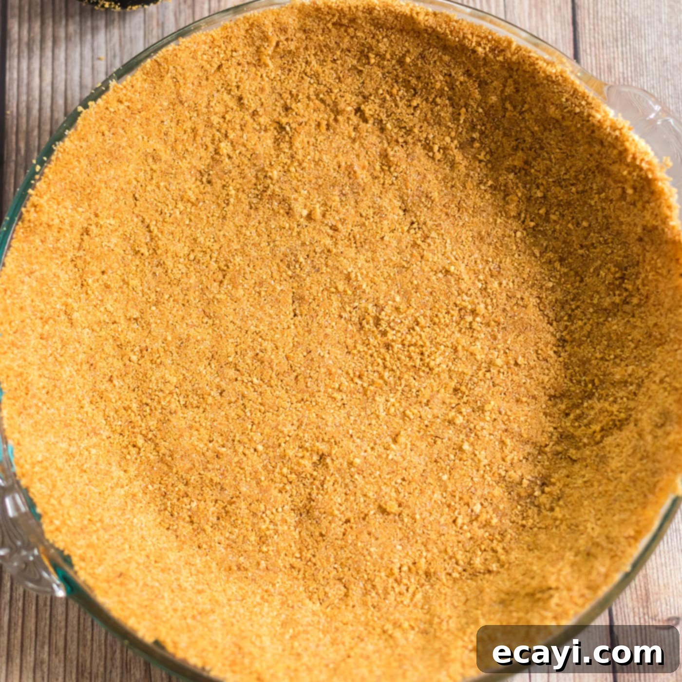 Classic Key Lime Pie 5 Crust pressed into a pie plate
