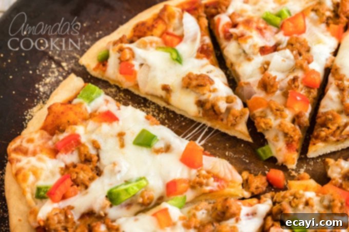 Whip Up Your Own Pizza Dough 4 sliced pizza showing the fluffy crust