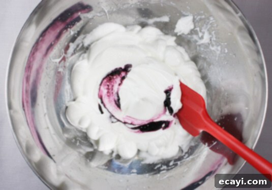 Adding food coloring to egg whites Adding food coloring to egg whites