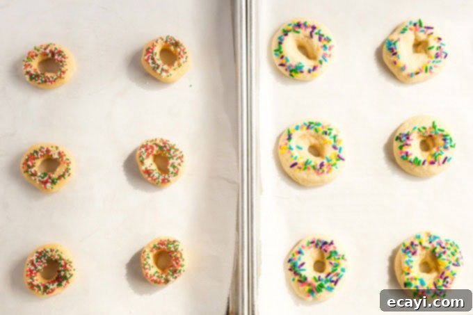Fiesta Cookies 2 unbaked and baked mexican sugar cookies side by side