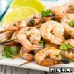Smoky Grilled Shrimp 11 plate of grilled shrimp