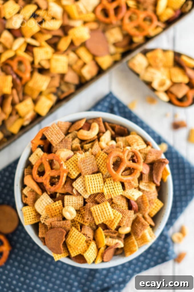 Savory Snack Medley 2 bowl of chex mix