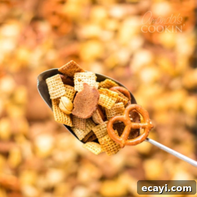 Savory Snack Medley 10 spoonful of chex mix