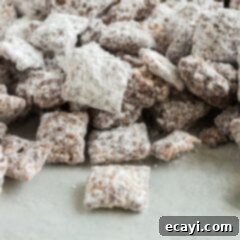 Peanut Butter Frost Bites 11 A pile of muddy buddies