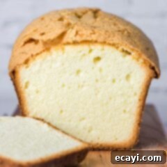 Velvety Whipping Cream Pound Cake 6 sliced pound cake