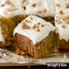Spiced Pumpkin Indulgence 6 slice of pumpkin cake with frosting
