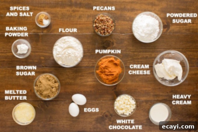 Spiced Pumpkin Indulgence 2 Ingredients laid out on a kitchen counter for making pumpkin cake