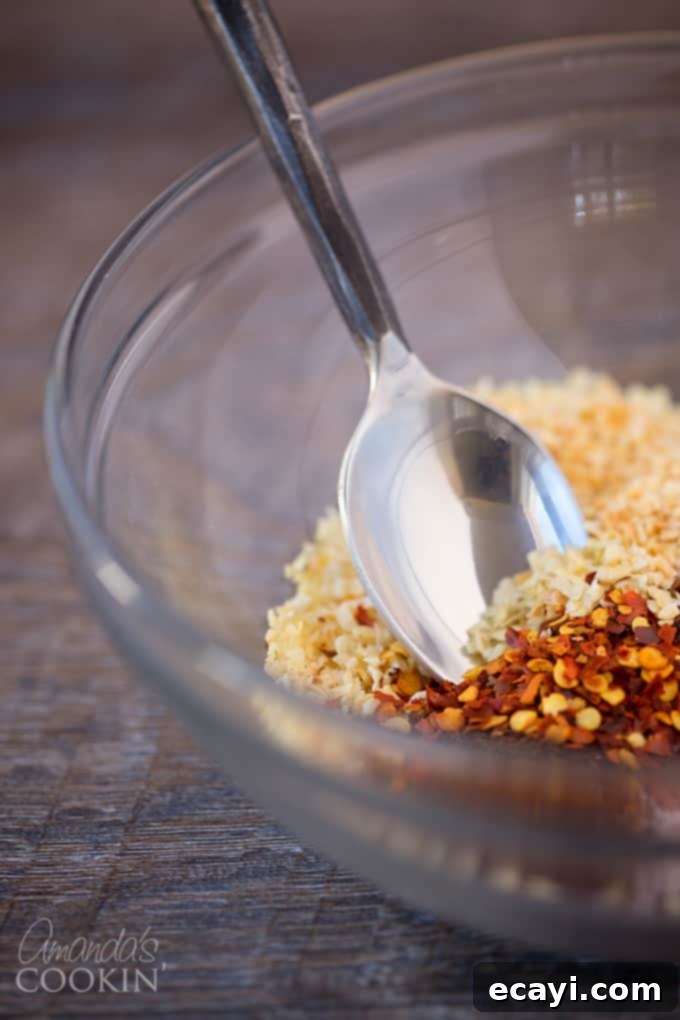 Homemade Chili Spice Blend 5 Measuring out homemade chili seasoning