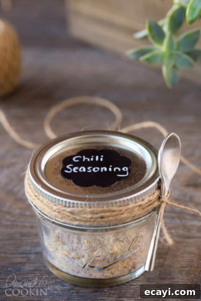 Homemade Chili Spice Blend 7 Cute labels turn homemade chili seasoning into a darling gift