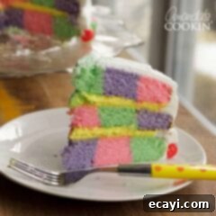 Easter Patterned Perfection Cake 2 checkerboard cake