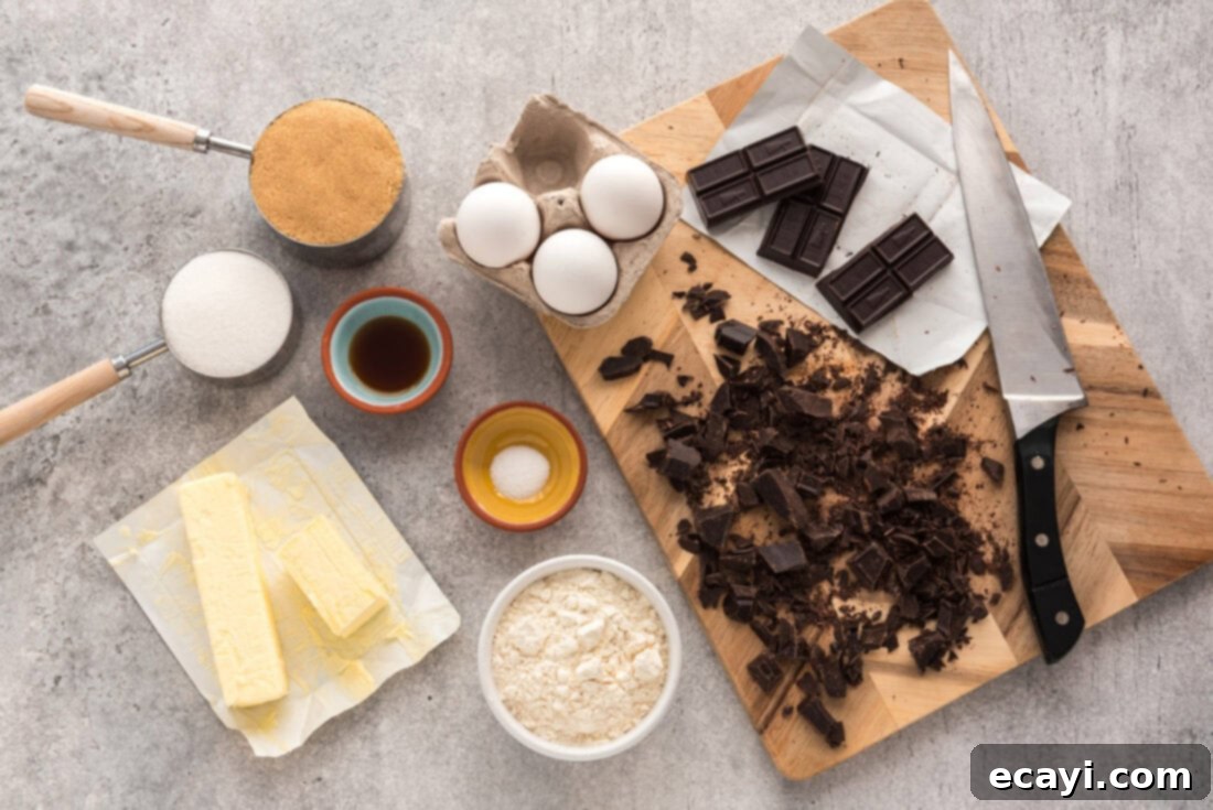 Cast Iron Chocolate Dream 4 Ingredients for Brownies in a Cast Iron Skillet