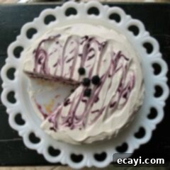 Velvet Vanilla Mulberry Cake 2 Vanilla Bean Mulberry Cake