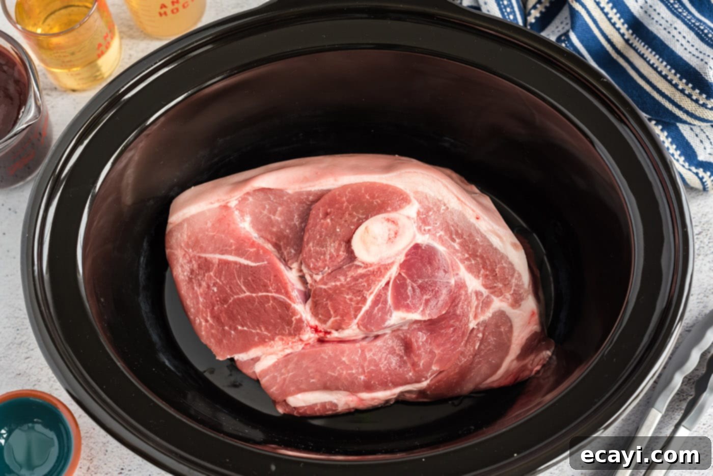 Fall-Apart Tender Slow Cooker Pulled Pork 5 pork roast in crockpot