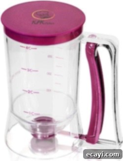Delicious Gifts for Food Lovers 13 Batter dispenser product image, showing its ergonomic handle and precise mechanism