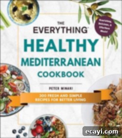 Delicious Gifts for Food Lovers 14 The Everything Healthy Mediterranean Cookbook cover, featuring vibrant ingredients