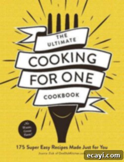 Delicious Gifts for Food Lovers 18 A close up of The Ultimate Cooking for One Cookbook cover