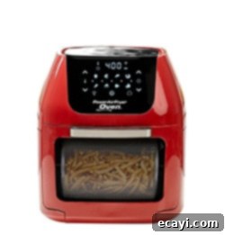 Delicious Gifts for Food Lovers 3 PowerXL Air Fryer Oven, a sleek digital kitchen appliance