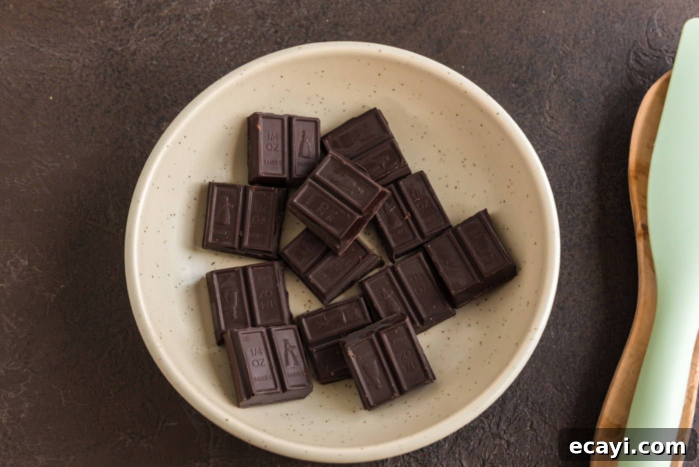Decadent Chocolate Fudge Delight 17 dark cocoa solids on a plate