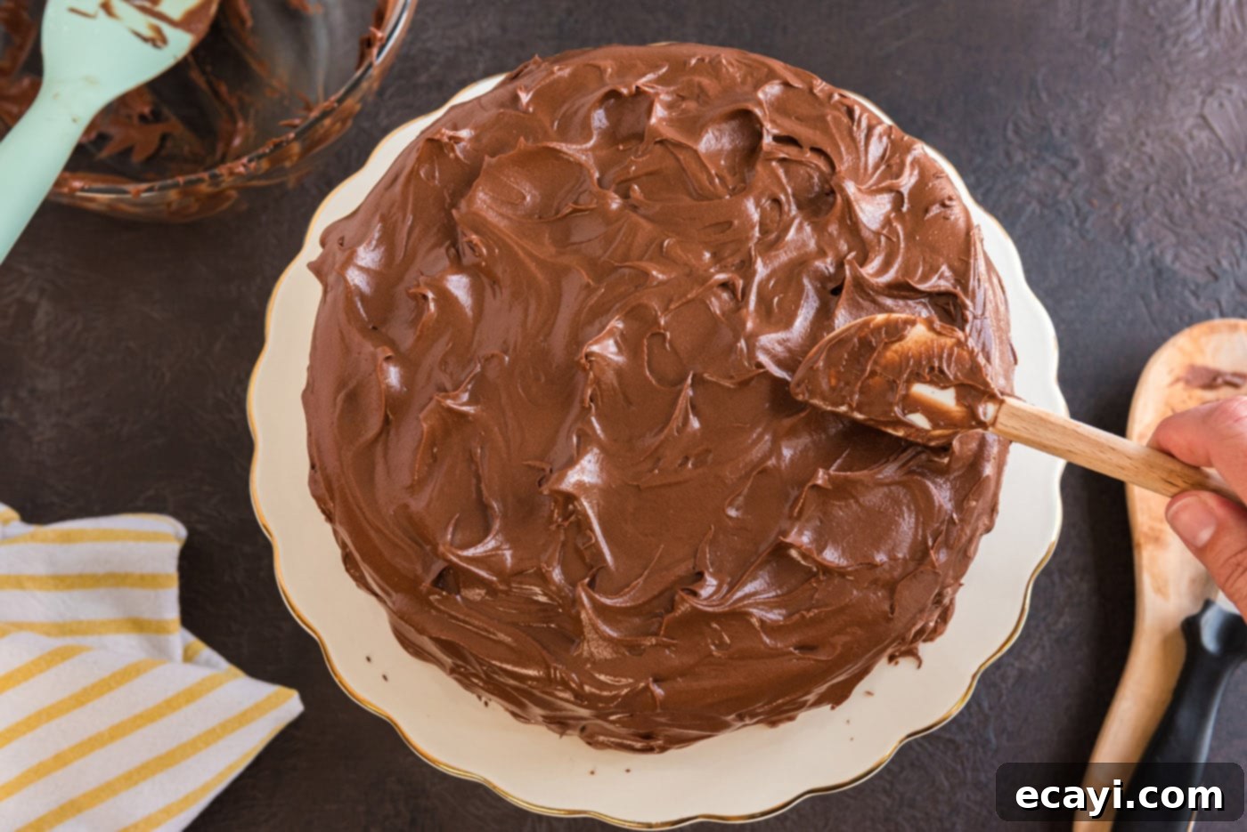 Decadent Chocolate Fudge Delight 25 Chocolate fudge cake frosted
