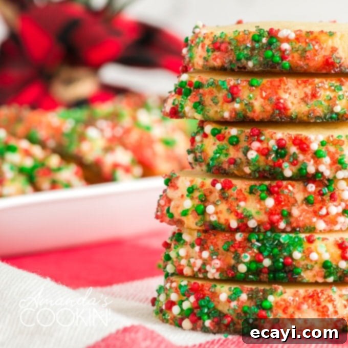 The Ultimate Christmas Cookie Collection: 12 Days 13 Stack of elegant decorated shortbread cookies for the holidays