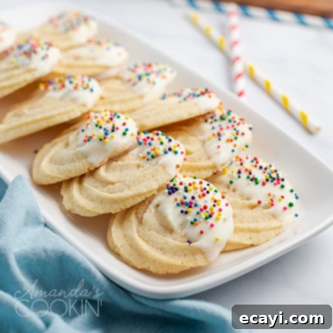 The Ultimate Christmas Cookie Collection: 12 Days 8 A simple plate of classic butter cookies