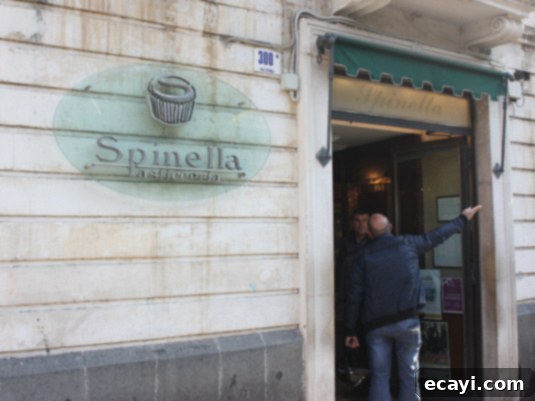 Right next door to Savia is Spinella, another pastry shop.  Spinella, another highly regarded pastry shop, conveniently located right next door to Savia