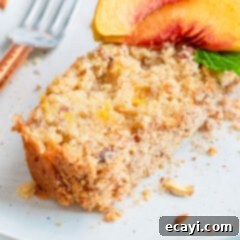 Golden Peach Loaf 8 slice of peach bread