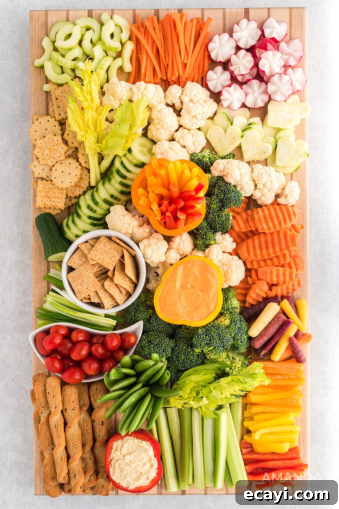 Transforming Vegetables into Edible Art 2 tray of decorative vegetables