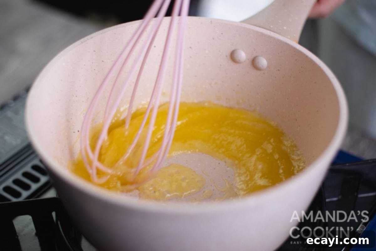 Petite Apple Pies 6 whisking butter and flour