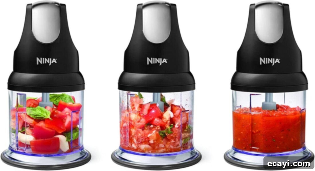 21 Kitchen Gadgets You'll Reach For Daily 12 The Ninja Food Chopper Express displayed on a kitchen counter, ready for various food preparation tasks.