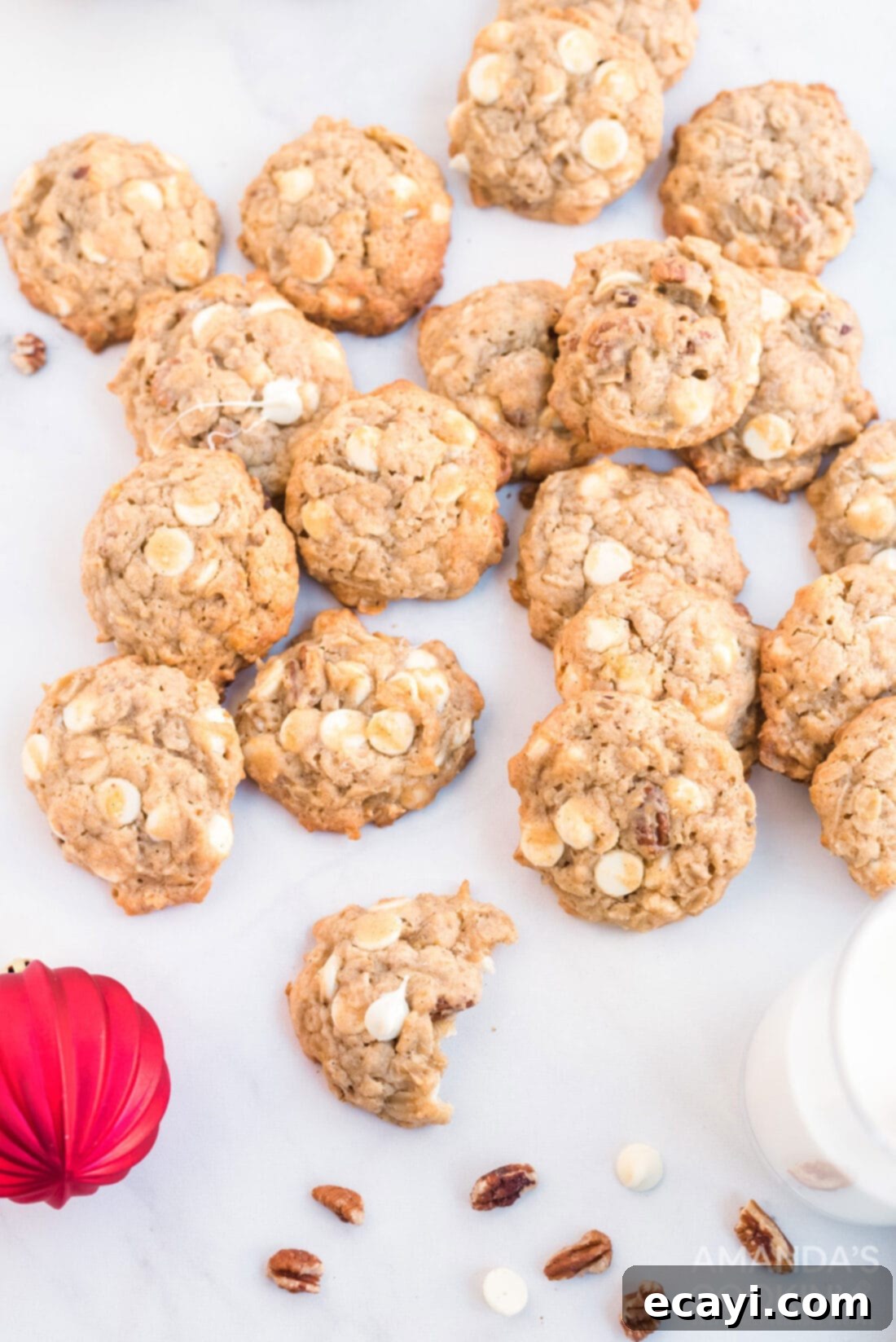 Soft-Baked Banana Cookies 2 Delicious banana cookies arranged beautifully on a serving plate