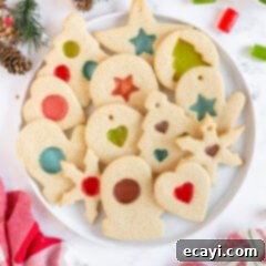 Art Glass Cookies 15 plate of stained glass cookies