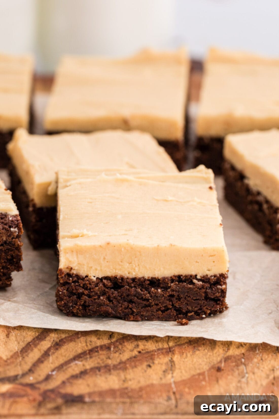 Irresistible Peanut Butter Fudge Brownies 2 Rich Fudge Brownie Squares Topped with Smooth Peanut Butter Frosting