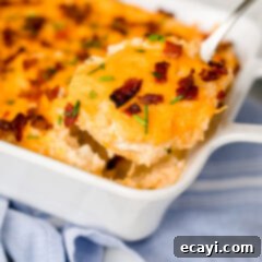 Ultimate Loaded Potato Bake 7 serving mashed potato casserole