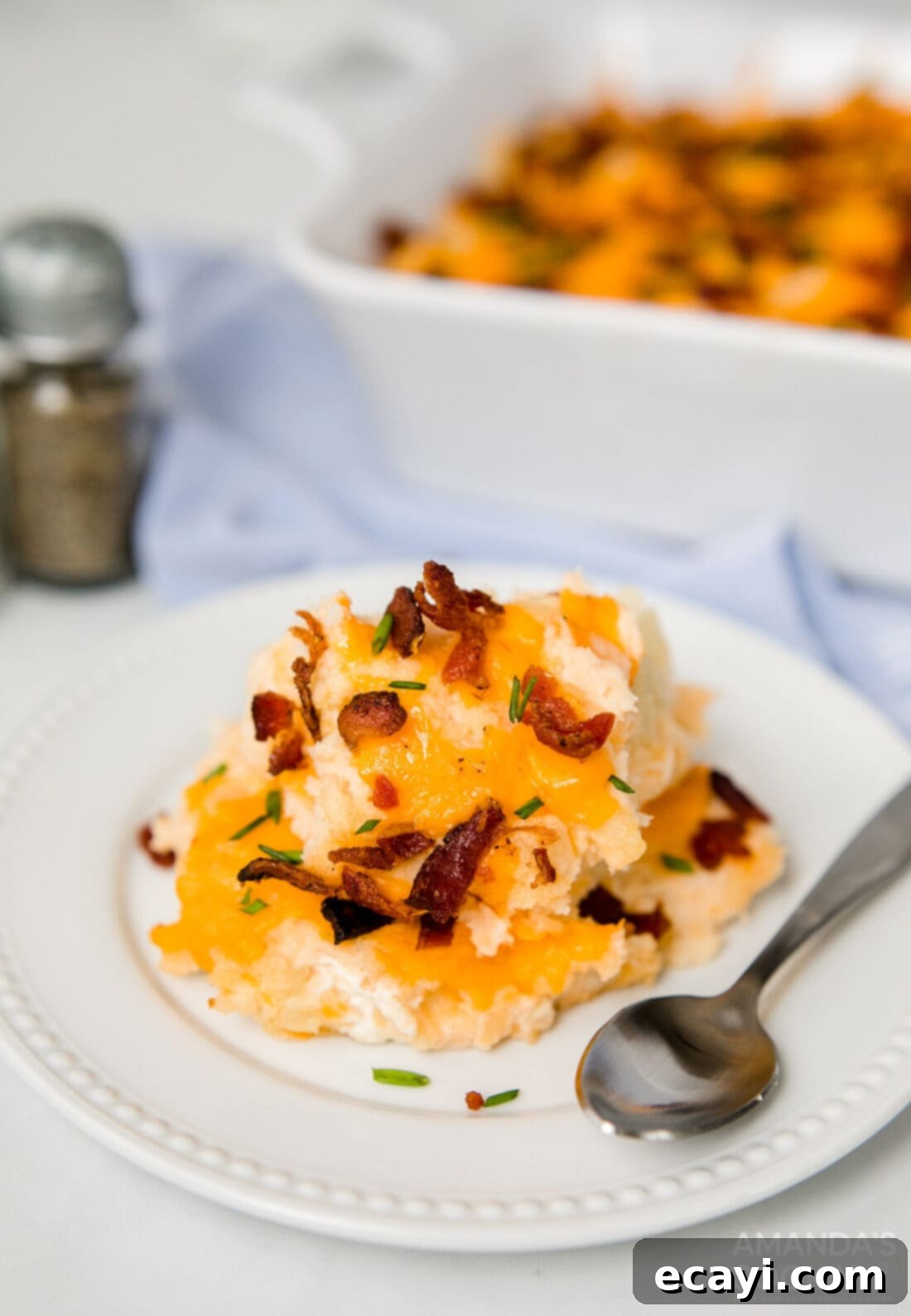 Ultimate Loaded Potato Bake 6 plate of potato casserole