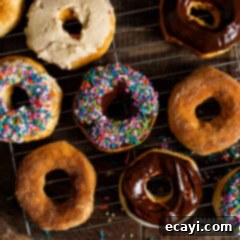 Air Fryer Donut Delights 12 overhead view of donuts