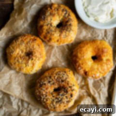 Bagel Magic in the Air Fryer 12 bagels on parchment paper