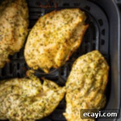 Perfect Air Fryer Chicken Breasts 10 chicken breasts in the air fryer