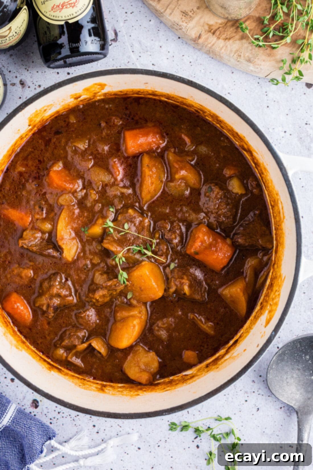 Hearty Irish Stew 2 pot of rich and hearty Irish beef stew