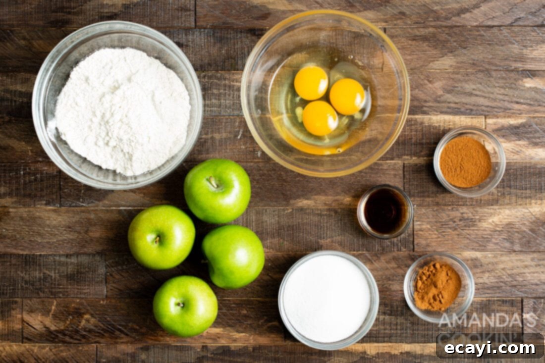 Crispy Cinnamon Air Fryer Apple Fries 4 ingredients for making Air Fryer Apple Fries