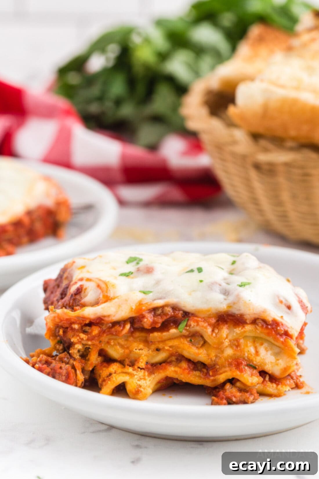 Effortless Crockpot Lasagna 12 crockpot lasagna on a plate