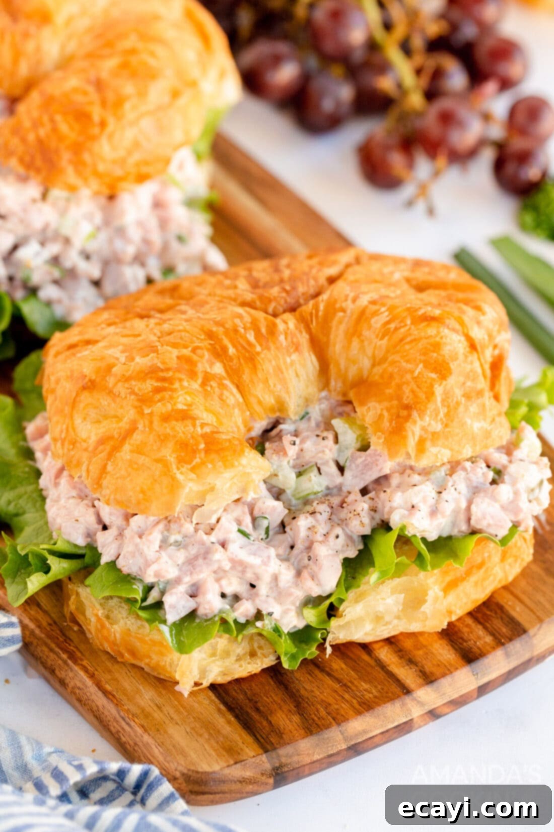 Classic Deli Ham Salad 7 ham salad on a croissant