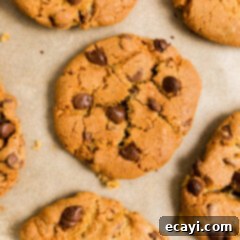 Your Air Fryer's Best Chocolate Chip Cookies 14 Air Fryer Chocolate Chip Cookies in a stack