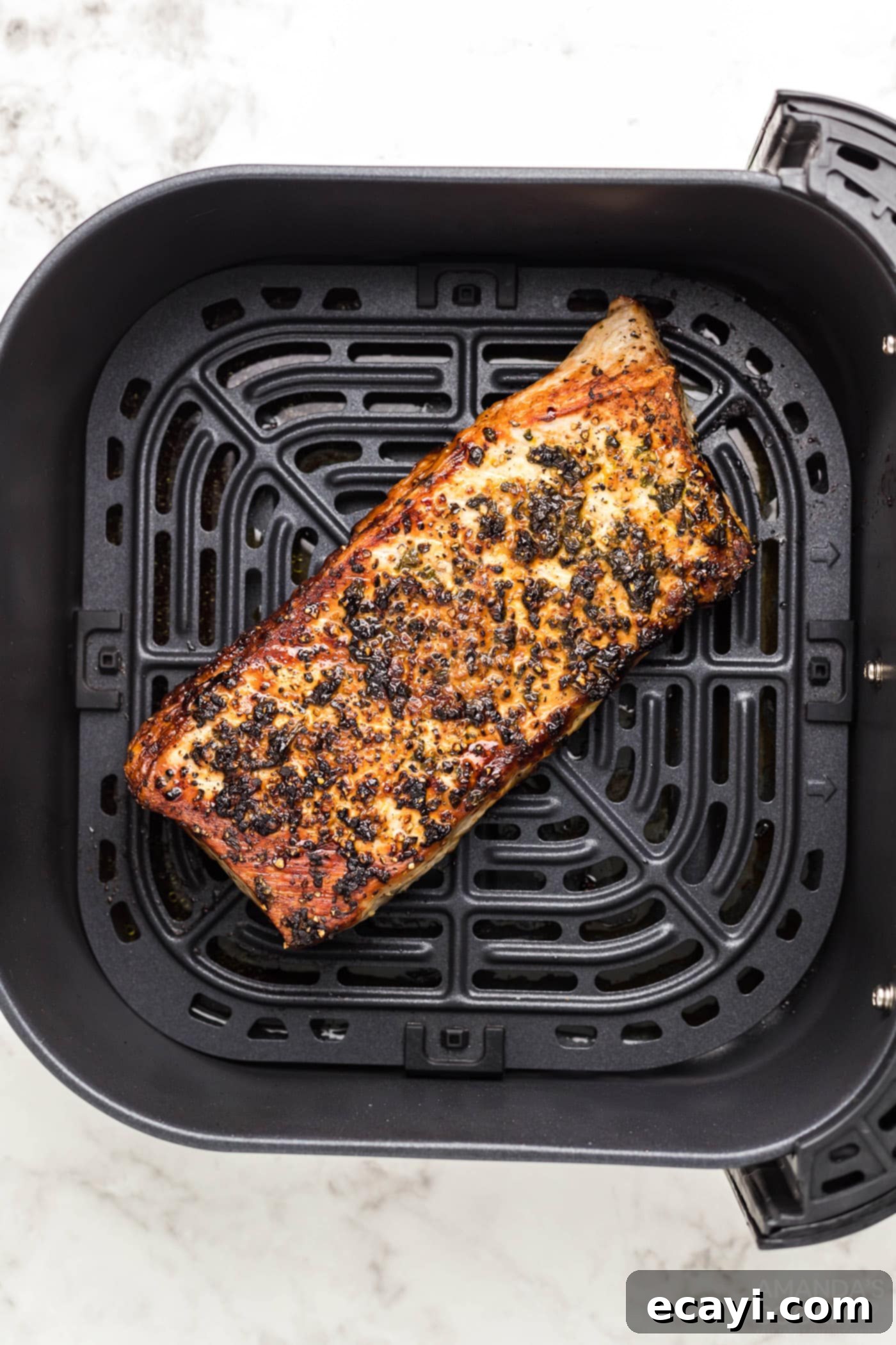 Air Fryer Pork Tenderloin Perfection 8 cooked pork tenderloin in the air fryer