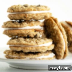 Decadent Carrot Cake Cookie Sandwiches 14 stack of Carrot Cake Sandwich Cookies