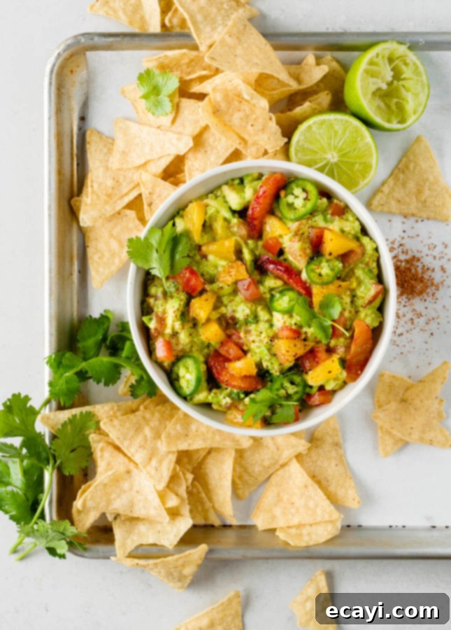 Zesty Chunky Guacamole 2 Vibrant Chunky Citrus Guacamole with fresh ingredients