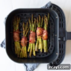 Crispy Air Fryer Bacon Asparagus Bundles 6 Air Fryer Bacon Wrapped Asparagus
