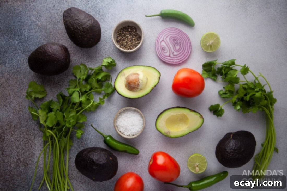 Guacamole 4 ingredients you need to make guacamole